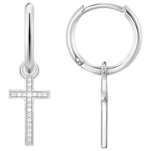 Thomas Sabo CR622-051-14 Creolen Damen Kreuz Sterling-Silber