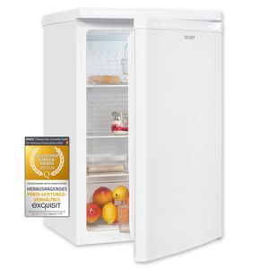 Exquisit Vollraumkühlschrank KS516-V-040D weiss | Kühlschrank ohne Gefrierfach freistehend 126 l Nutzinhalt | Vollraumkühlschrank ohne Gefrierfach | Türanschlag wechselbar