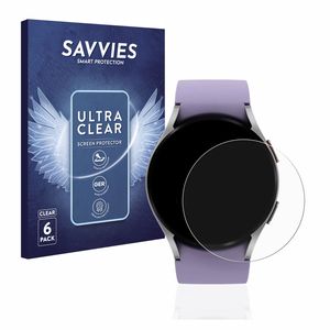 6x Savvies Schutzfolie für Samsung Galaxy Watch 5 (40mm) Folie Klar