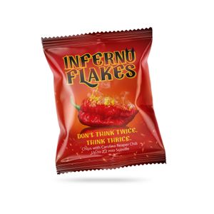 INFERNO FLAKES - | Carolina Reaper Chili Chips (20g)