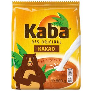 Kaba das Original Kakaopulver Sorte Kakao Nachfuellbeutel 500g