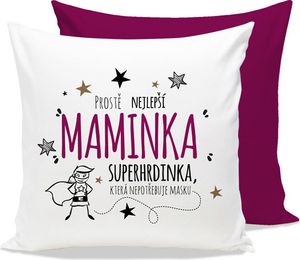 Nekupto Polštář s potiskem Nejlepší maminka superhrdinka