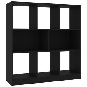 vidaXL Bücherregal Schwarz 97,5x29,5x100 cm Holzwerkstoff