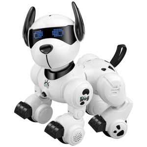 Fernbedienungsprogrammierung Smart Dog Roboter-Patrouillenhund Programmierbares ferngesteuertes Hundespielzeug Intelligentes Patrouillenhundespielzeug mit der Funktion Songs Touch Demonstration Programmierung Rotierender Kopf