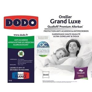 DODO Kissen Large Luxury Quallofil Allerban 60x60 cm weiß