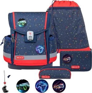 Belmil Classy Plus Schulranzen Set 5-teilig mit Brustgurt - Gamer