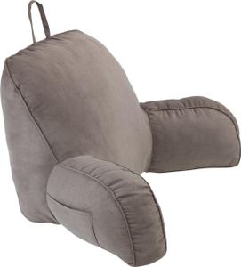 Vankúš Maximex s opierkami na ruky - Vankúš na sedenie s opierkou na ruky, polyester, 76 x 46 x 40 cm, sivá