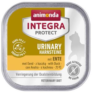 animonda ¦ Integra Protect - Urinary - Ente - 24 x 100g ¦ Diät-Nassfutter für Katzen in Schälchen zur Verringerung der Oxalsteinbildung