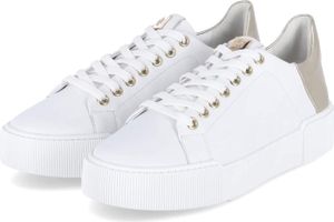 Högl Damen Low Sneaker Weiß Gold Glattleder Größe: 42
