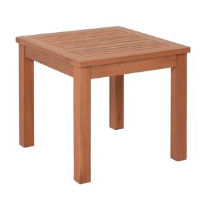 Beistelltisch TUCSON aus Eukalyptus Holz - 44 x 44 cm - Gartentisch aus FSC Massivholz geölt - Balkontisch Holztisch Loungetisch aus Holz rechteckig massiv