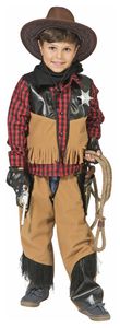 Cowboy Kostüm "Austin" für Jungen | Kinder Wilder Westen Karnevalskostüm Größe: 116