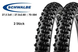 2 Stück 27.5 Zoll Fahrrad Reifen SCHWALBE Nobby Nic 27.5x2.80 Performance 70-584 Draht tire