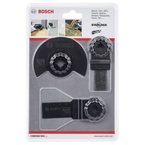Bosch Holz-Basis-Set, 3-teilig, Sägeblätter für Multifunktionswerkzeuge