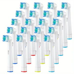 20 kefkových nástavcov pre náhradné kefky Oral B pre zubnú starostlivosť elektrické zubné kefky Dentalogix elektrické zubné kefky (5x4 ks)