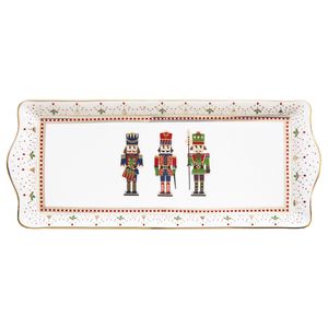 SERVÍROVACÍ TÁC 35 x 15 cm Porcelánový kuchynský podnos CHRISTMAS DECO Vianočná novinka