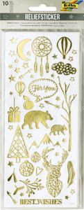 folia Relief-Sticker WEIHNACHTEN Blattformat: 100 x 240 mm 10 Blatt
