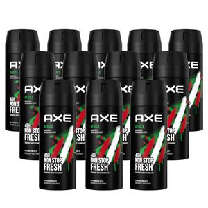 AXE Bodyspray Africa 12x 150ml Deospray Deodorant Männerdeo Deo für Herren Männer Men ohne Aluminium