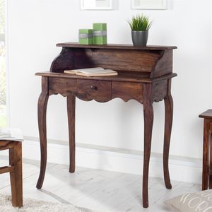 Elegantný sekretár "NAPOLEON" | mahagón, hnedá farba, 80 cm | písací stôl