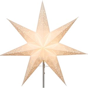 Best Season Papier-Ersatzstern "Sensy Star 54" ca. 54 cm Ø, incl. Halterung, Farbe creme, 231-29