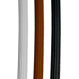WPVC Riffelschlauch, 100 Meter Gummikeder, gerieft mit Rillen, Shore 50, grau, braun, schwarz, Ø 5,2 mm, Farbe:braun