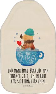 Mr. & Mrs. Panda Wärmflasche Nachtfalter Schaumbad - Weiß - Geschenk, Badezimmer, Tiere, Bettflasche, Tiermotive, Kleine Wärmflasche, Ziele, Wärmflasche mit Bezug