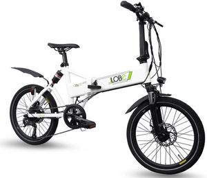LLobe E-Bike 20" Alu Faltrad City III white, Batterie 36V/10,4Ah, 7-Gang Shimano