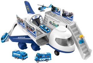 Luna Flugzeug Polizei Kinder Spielzeug m. Funktion Fahrzeugen und Hubschrauber