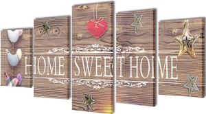 Bilder Dekoration Set Home Sweet Home 200 x 100 cm