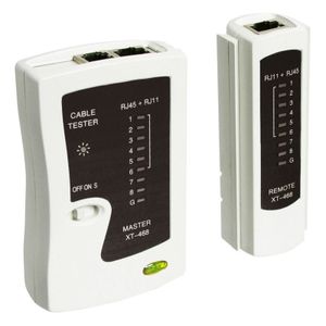 Tester linii, tester sieci, tester kabli dla RJ11, RJ12, RJ45, ISDN, CAT5, CAT6