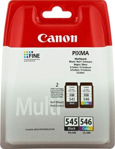 Canon PG-545 cl-546 Multipack - 2 balení - originální - inkoustová kazeta