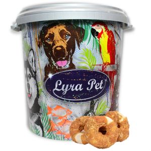5 kg Lyra Pet® Kauringe mit Hühnerbruststreifen in 30 L Tonne