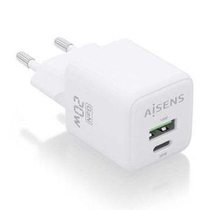 Aisens Wandladegerät ASCH-20W2P010-W/ 1xUSB Typ-C/ 1xUSB/ 20W