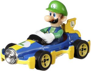 Hot Wheels Mario Kart Replica 1:64 Die-Cast Luigi