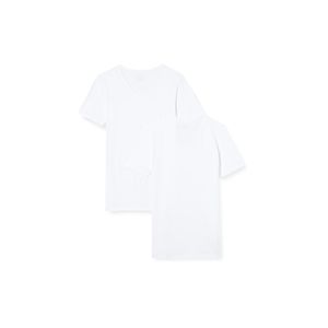 Schiesser 2er-Pack - 95/5 - Organic Cotton Unterhemd / Shirt Kurzarm Tiefer V-Aussschnitt, Elastische Single-Jersey Qualität, Perfekter Sitz