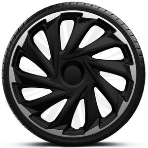 Poklice 15" MISANO Silver-Black sada 4 kusy