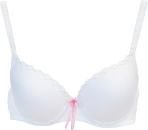 Dirndl-BH 4700-1 weiß mit rosa Schleife 75E