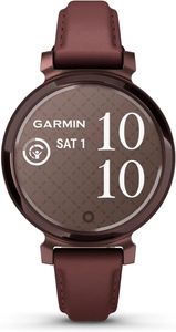 Garmin Lily 2, kleine und stilvolle Smartwatch, verstecktes Display, gemusterte Linse, bis zu 5 Tage Akkulaufzeit, Maulbeere