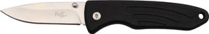 FoxOutdoor Klappmesser, Einhand, schwarz, TPR Griff