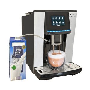 Vittoria One Touch Kaffeevollautomat und Espressomaschine mit Milchsystem, Cappuccino und Espresso auf Knopfdruck ,Farbdisplay