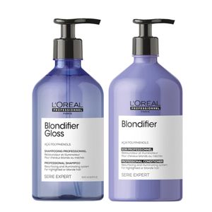 Loreal Blondifier Gloss Shampoo 500ml + Loreal Blondifier Conditioner 500ml NEW