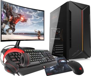 VIST Gaming PC Komplett Set Ryzen7 5700G 32GB RX VEGA SSD 1TB WIFI Win 11 LCD 24"