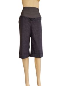 Těhotenské kalhoty 22114-G christoff navy-grey-brown 3/4 kalhoty krátké - velikost 40