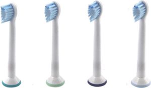 BMK Zahnbürsten für Philips, 4 Stück - kompatibel mit Philips Sonicare Sensitive MINI - HX6084
