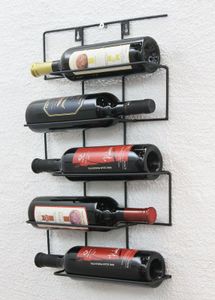 DanDiBo "Cinco" stojan na víno 53 cm HX13615 kovový držiak na fľaše nástenný stojan na fľaše