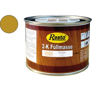 RESTO 2K Füllmasse inkl. Härter Holz-Spachtelmasse lackierbar 500 g Eiche