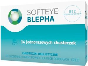 Softeye Blepha, chusteczki okulistyczne, 14 sztuk - Długi termin ważności!