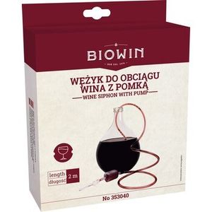 Weinschlauch Weinheber Abfüllschlauch Pumpe Rohr BROWIN Wine