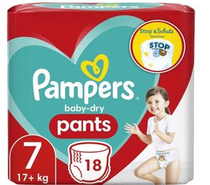 Pampers Baby Dry pants  Größe 7  XL 17+ kg, 18er