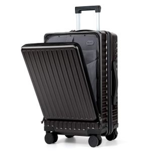 Mofut 20" Reisekoffer, HartschalenKoffer,Wasserdicht PC Handgepäck, Diebstahlsicherer Passwort-Trolley mit Laptopfach, 4 leise TPE-Flugzeugräder