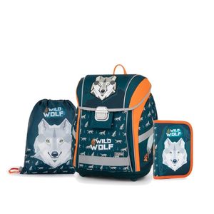 Oxybag Školní set 3ks PREMIUM LIGHT vlk